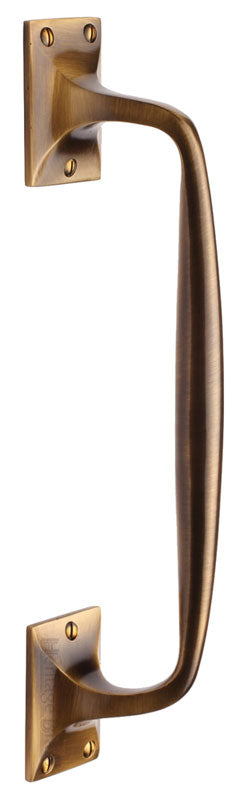 Heritage V1150 Antique Brass Cranked Pull Handle 310mm
