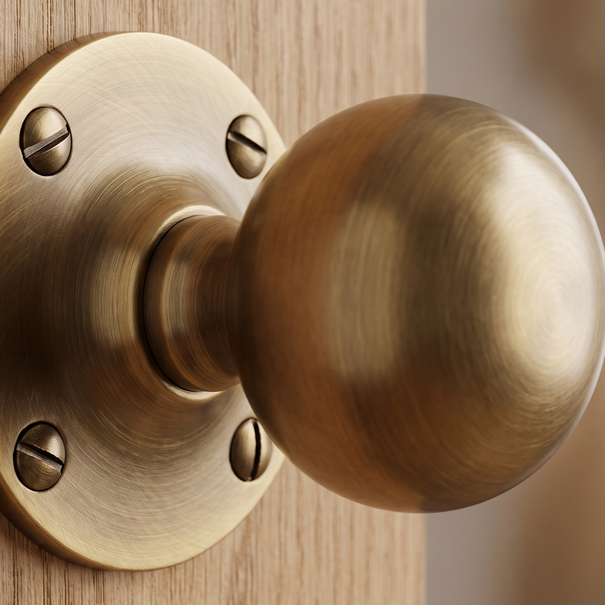 Heritage WES970 Antique Brass Westminster Mortice Knobs 64mm