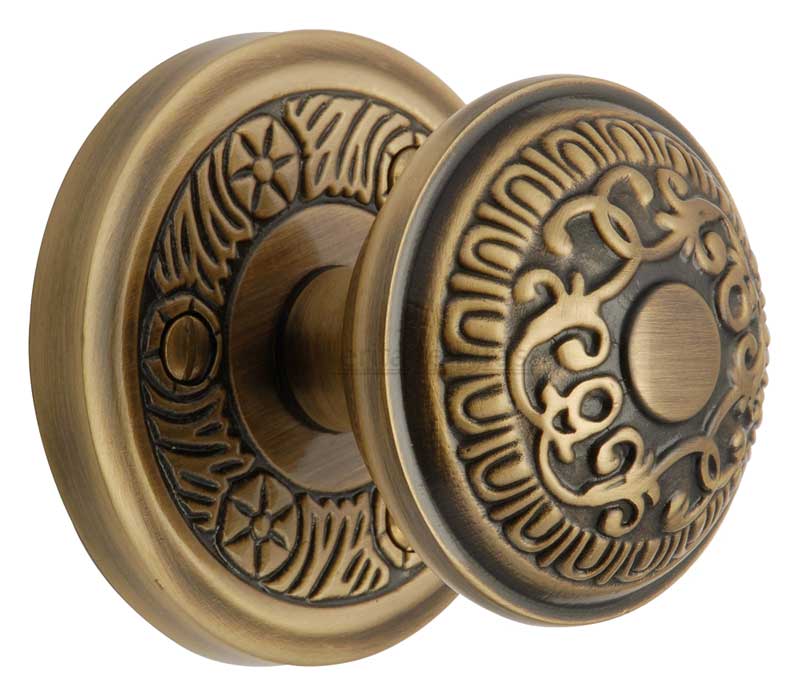 Heritage AYD1324 Antique Brass Aydon Mortice Knobs 57mm