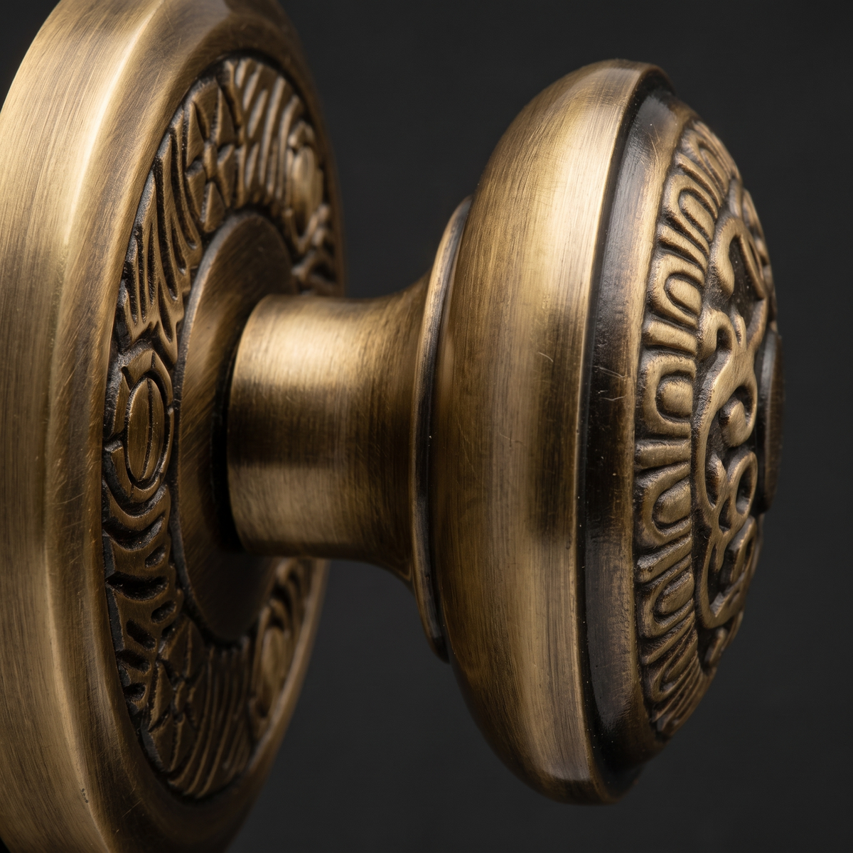 Heritage AYD1324 Antique Brass Aydon Mortice Knobs 57mm