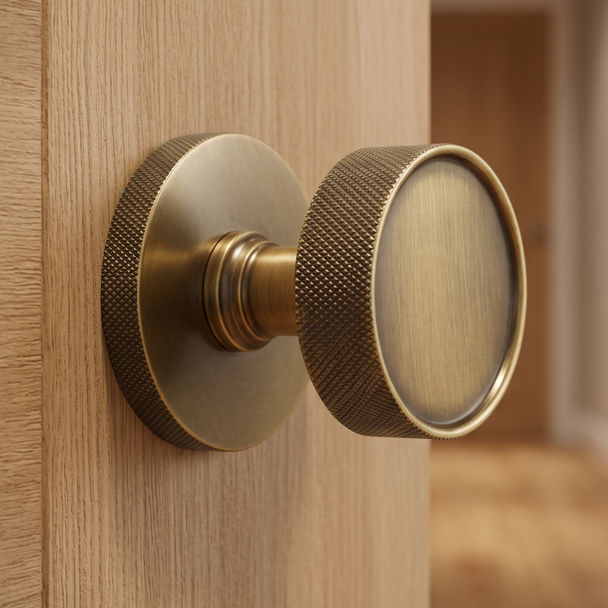 Heritage OWN5490 Owen Antique Brass Door Knob Set