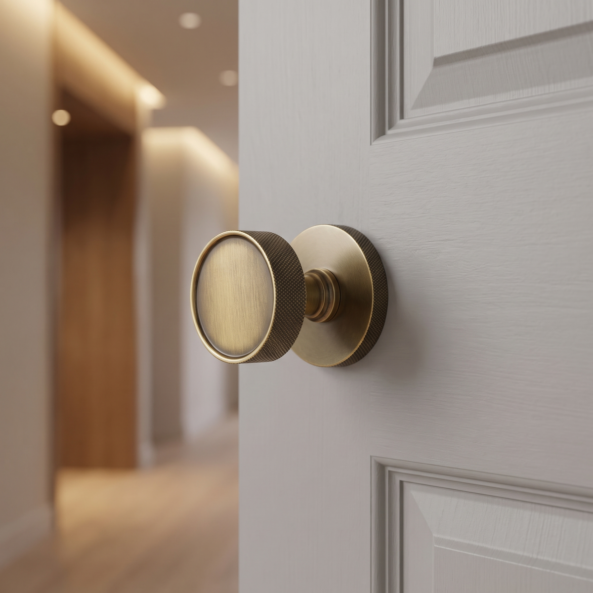 Heritage OWN5490 Owen Antique Brass Door Knob Set
