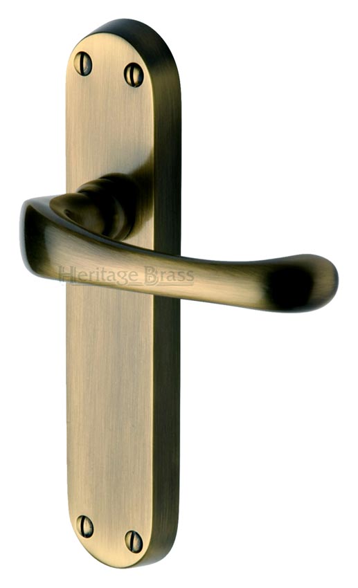 Heritage V6060 Antique Brass Gloucester Latch Handles