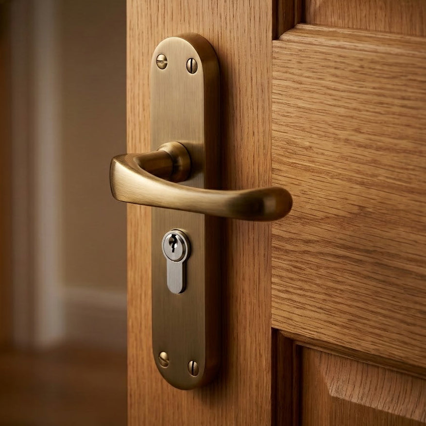 Heritage V6066.48 Antique Brass Gloucester Euro Handles