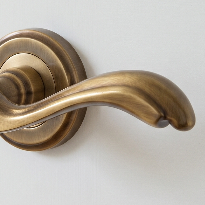 Heritage V1601 Antique Brass Lisboa Lever on Rose