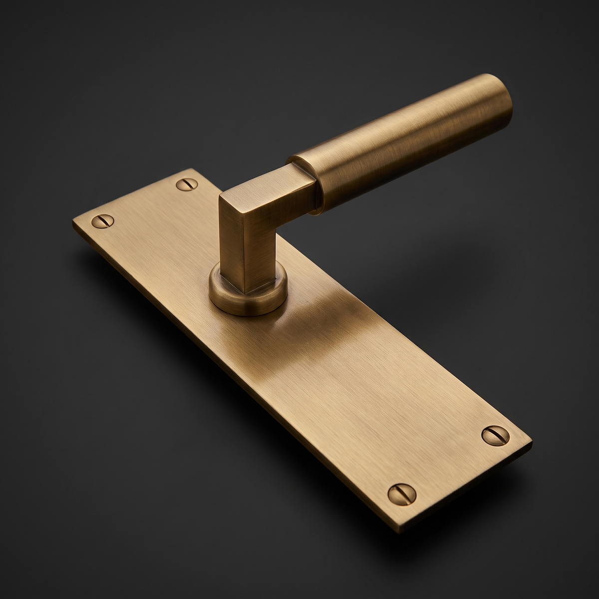 Heritage BAU7310 Antique Brass Bauhaus Latch Handles