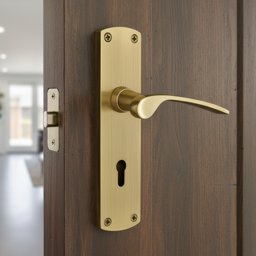 Heritage DIP7800 Antique Brass Diplomat Lock Handles