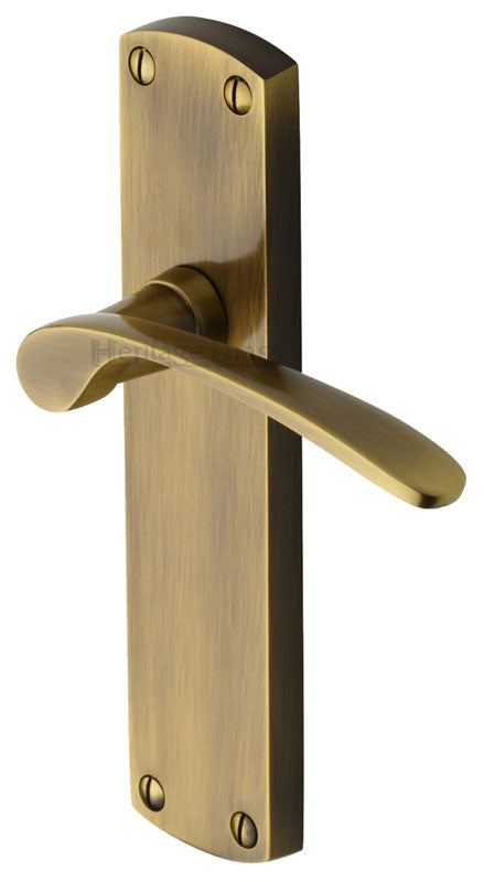 Heritage DIP7810 Antique Brass Diplomat Latch Handles