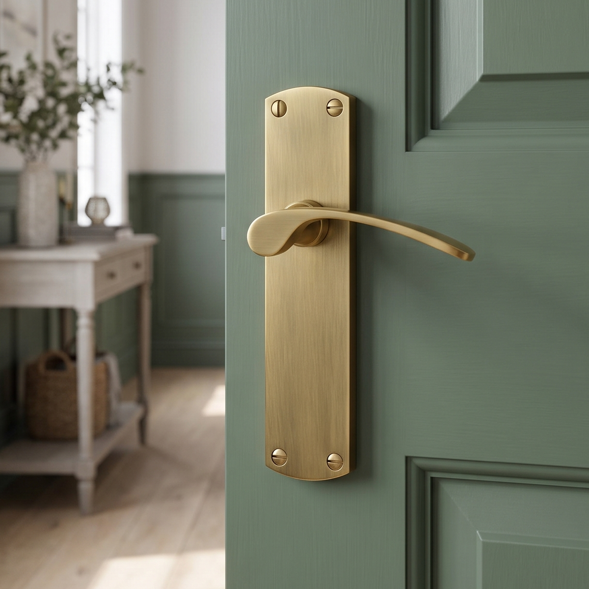Heritage DIP7810 Antique Brass Diplomat Latch Handles
