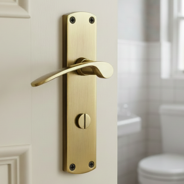 Heritage DIP7830 Antique Brass Diplomat Bathroom Handles
