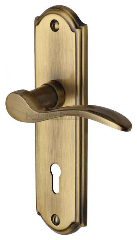 Heritage HOW1300 Antique Brass Howard Lock Handles