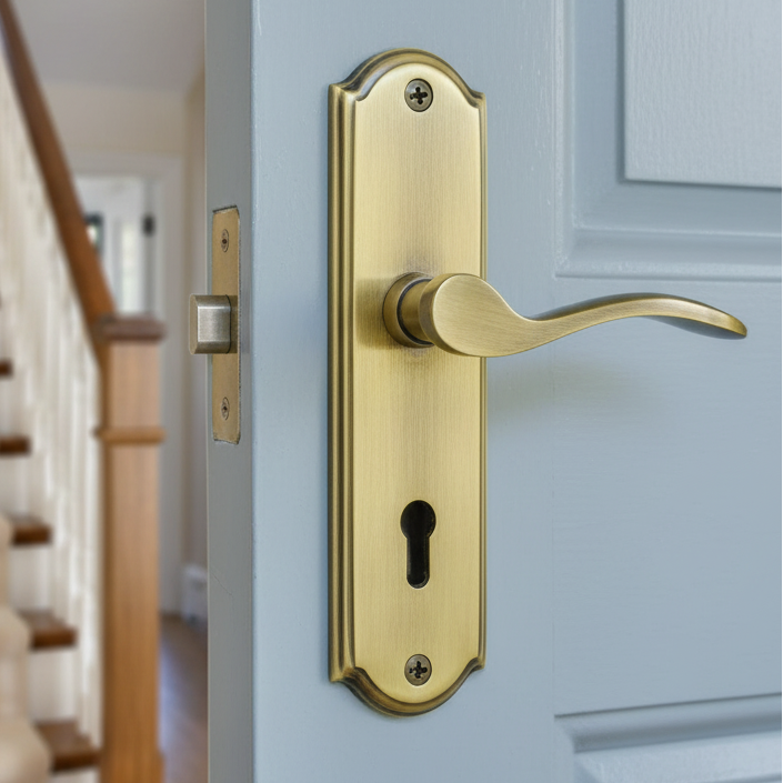 Heritage HOW1300 Antique Brass Howard Lock Handles