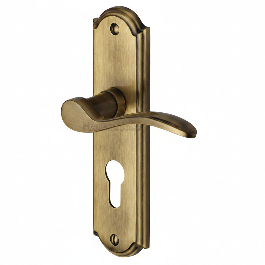 Heritage HOW1348 Antique Brass Howard Euro Handles