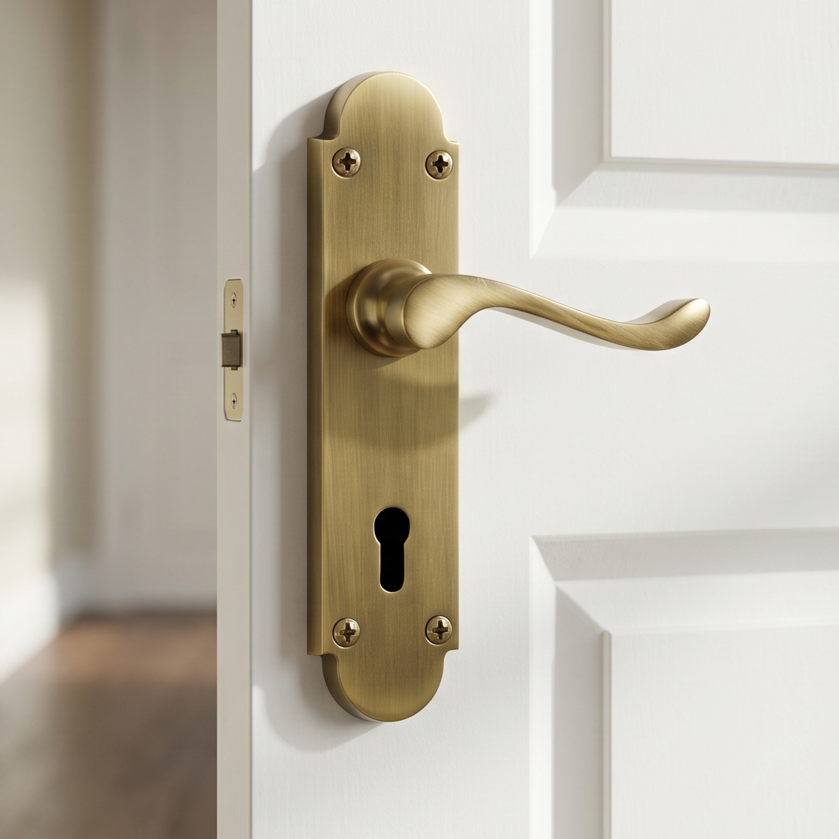 Heritage S600 Antique Brass Savoy Lock Door Handles