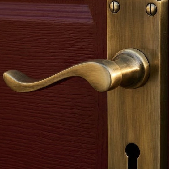 Heritage S600 Antique Brass Savoy Lock Door Handles