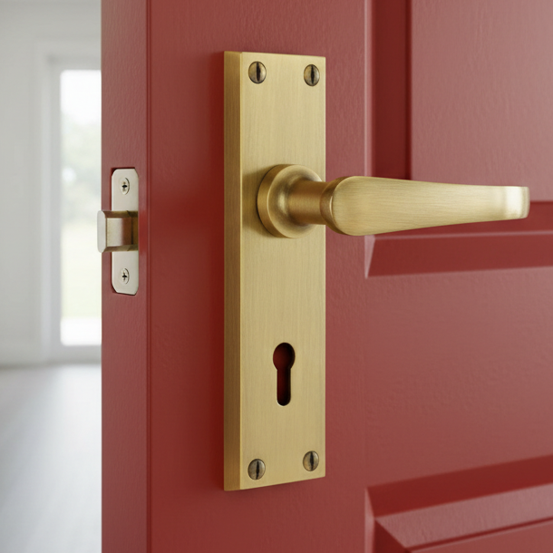 Heritage V700 Antique Brass Windsor Lock Handles