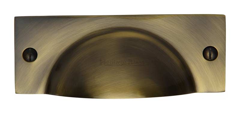 Heritage C2762 Antique Brass Drawer Pull 112mm