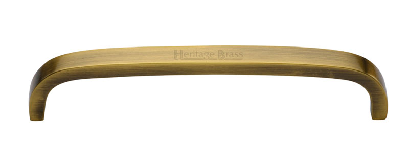 Heritage C1800 Antique Brass D Shaped Cabinet Handle