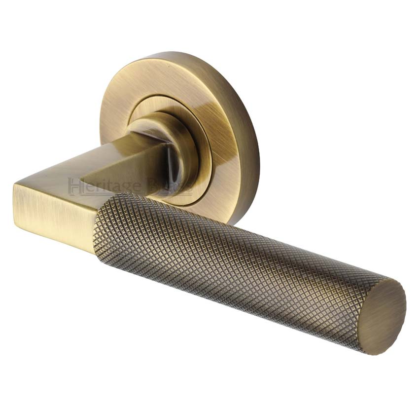 Heritage RS2260-AT Antique Brass Signac Door Handles