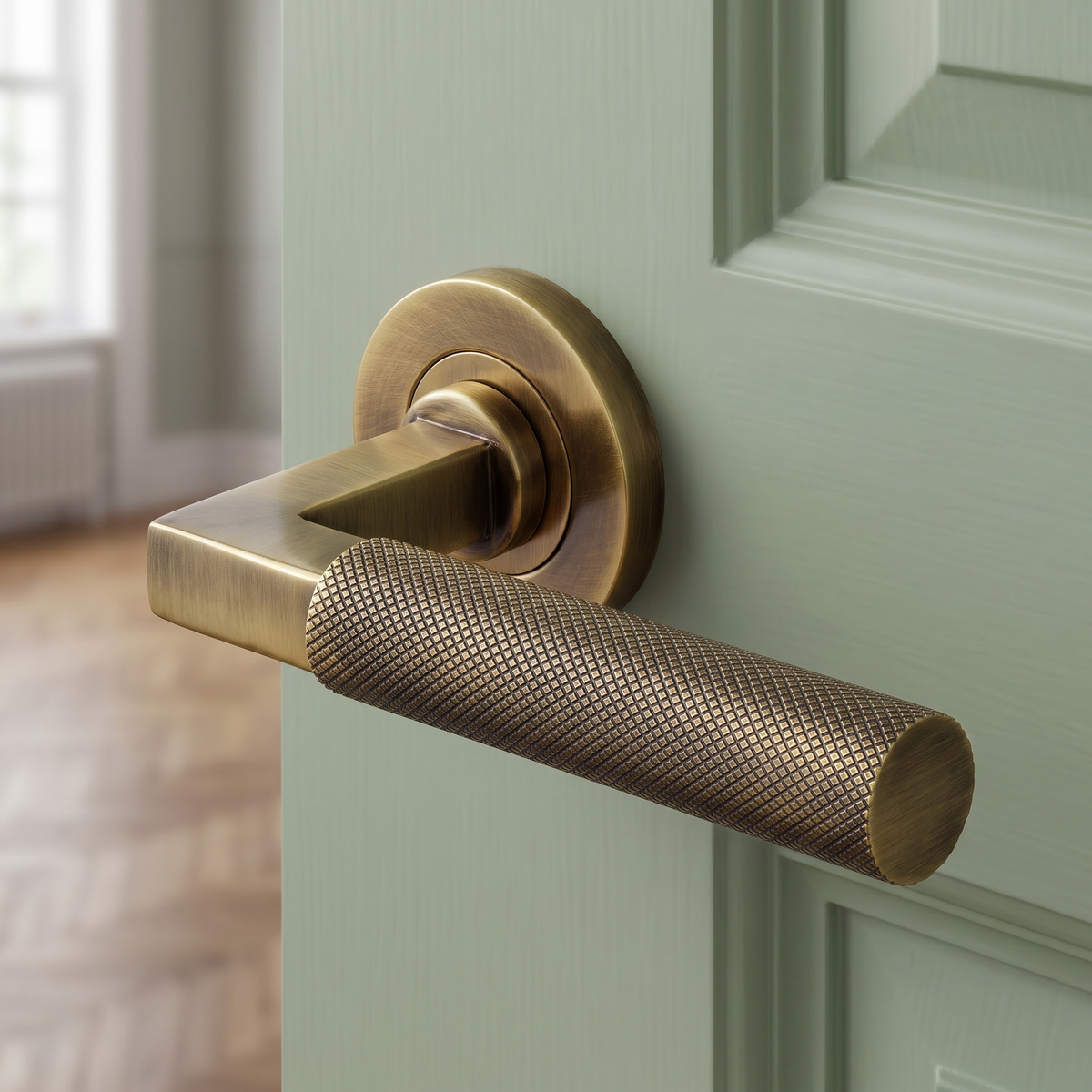 Heritage RS2260-AT Antique Brass Signac Door Handles