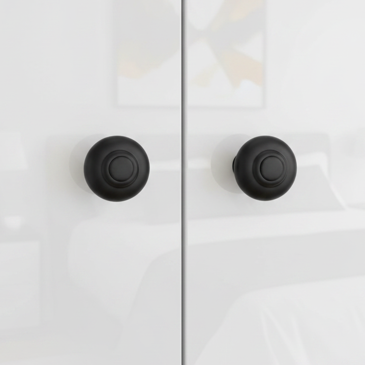Heritage Matt Black Bead Cabinet Knob 32mm C3985