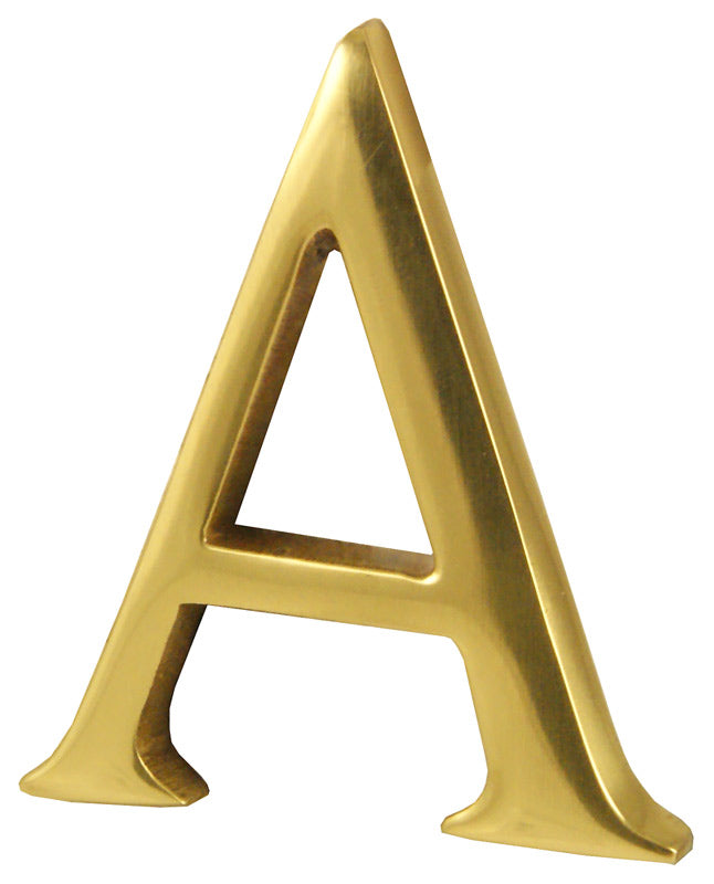 Polished Brass Concealed Fix Front Door Letters A-Z 51mm C1565