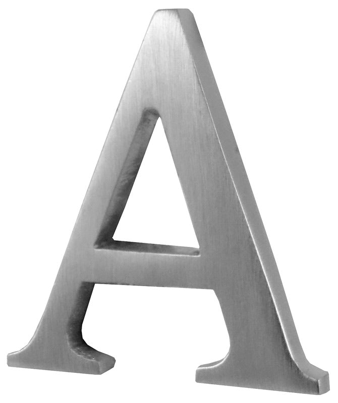 Satin Chrome Concealed Fix Front Door Letters A-Z 51mm C1565