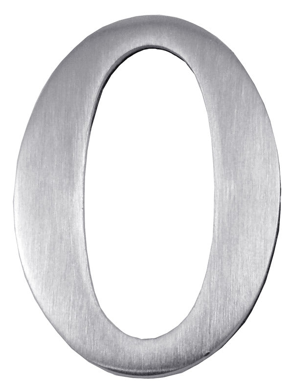 Satin Chrome Self Adhesive Door Numbers 0-9 (51mm) C1568