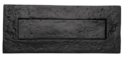 Black Antique Iron Tudor Letter Box 10.5x4in (262x108mm)