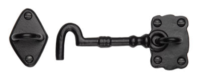 Black Antique Iron Tudor Cabin Hook and Receiver