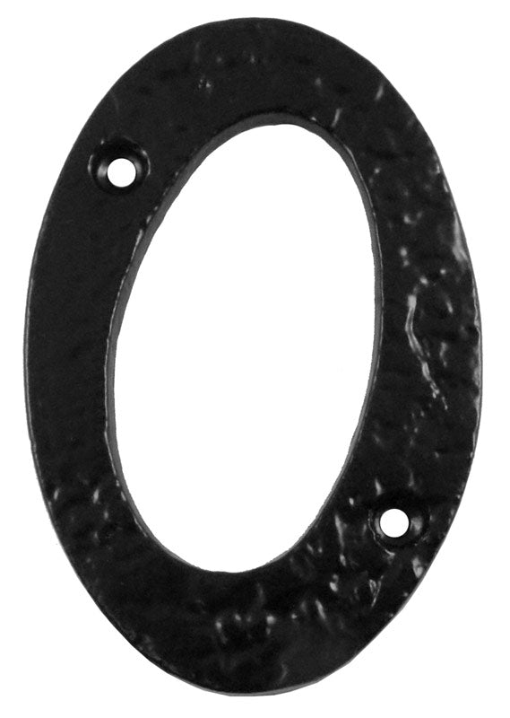 Black Antique Iron Tudor Surface Fix Front Door Numbers 0-9 102mm