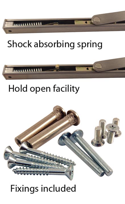 Stainless Steel Medium Duty Hold Open Door Stay