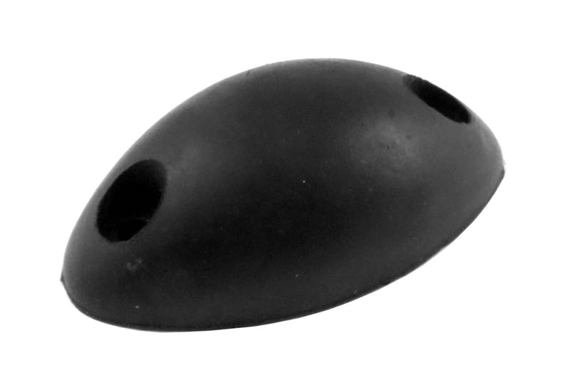 Oval Black Rubber Door Stop or Buffer