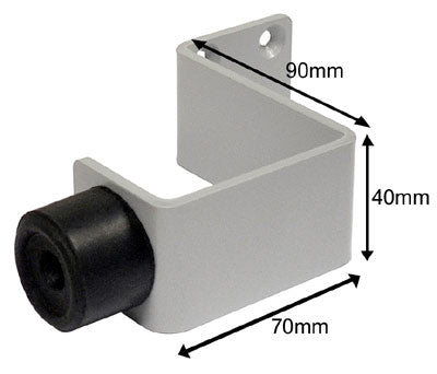 Stainless Steel Wall Mounted Door Stop or Buffer 70mm