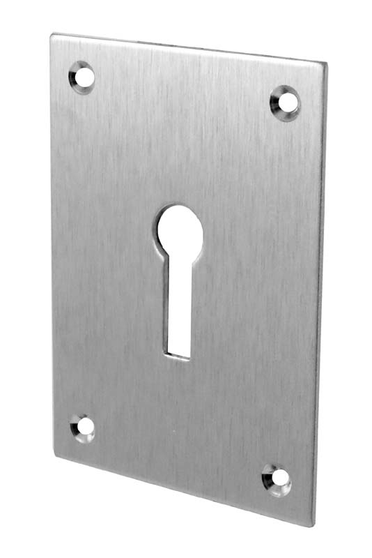 Door Escutcheon Satin Chrome 65.5x47.6mm