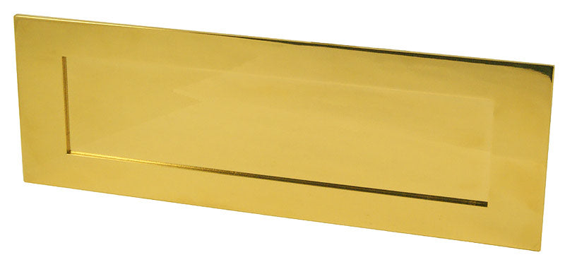 PVD Brass Plated Letter Plate 306x104mm