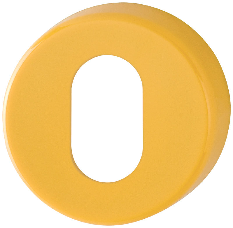 Coloured Nylon OVAL cylinder Escutcheon in Pairs
