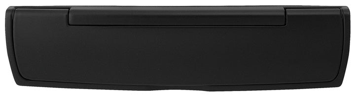 Hoppe Black Telescopic uPVC Letter Plate 310x76mm
