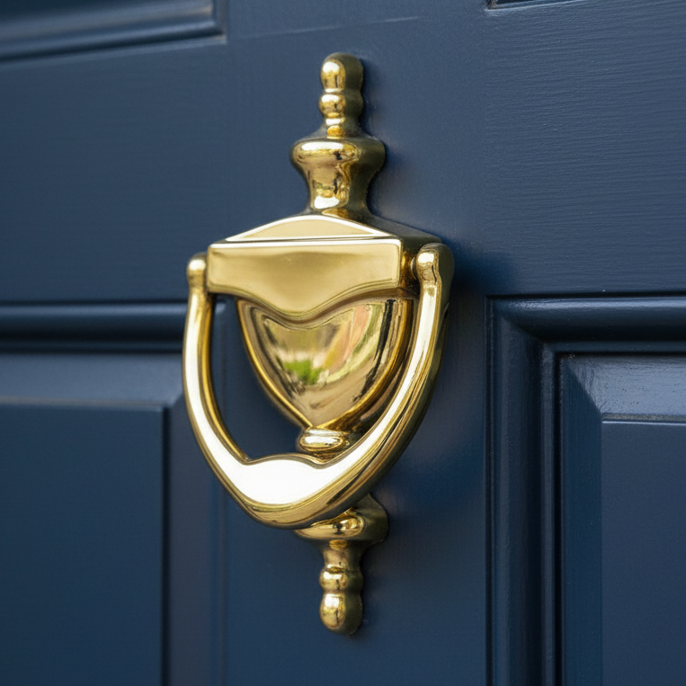 Hoppe Polished Brass Traditional Urn Door Knocker