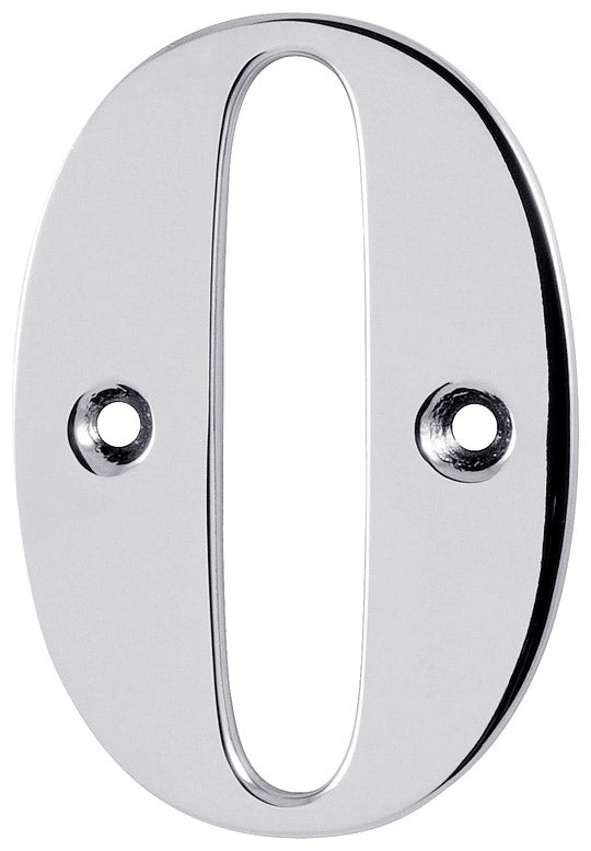 Hoppe Polished Chrome Door Numerals and Letters