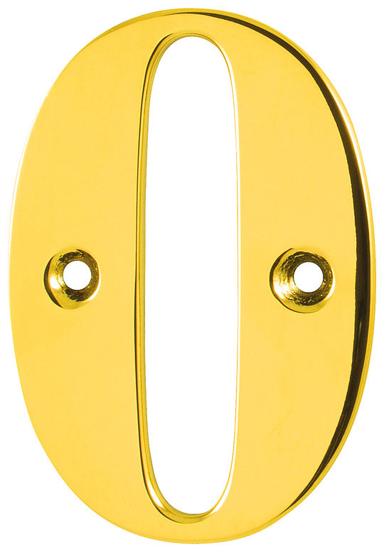 Hoppe Polished Brass Door Numerals and Letters