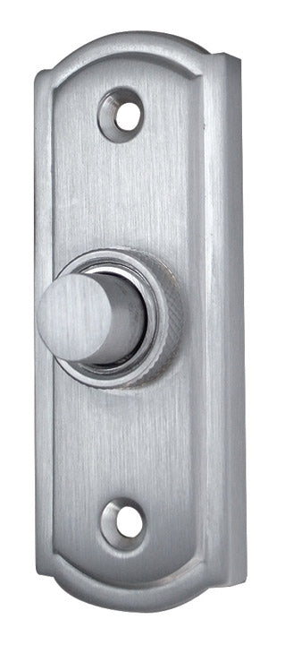 Sloane Satin Chrome Bell Push 81x31mm