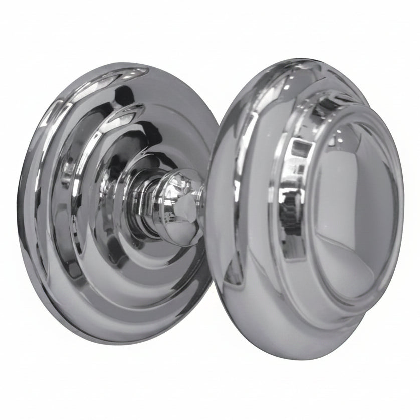 Sloane Polished Chrome Centre Door Knob 102mm