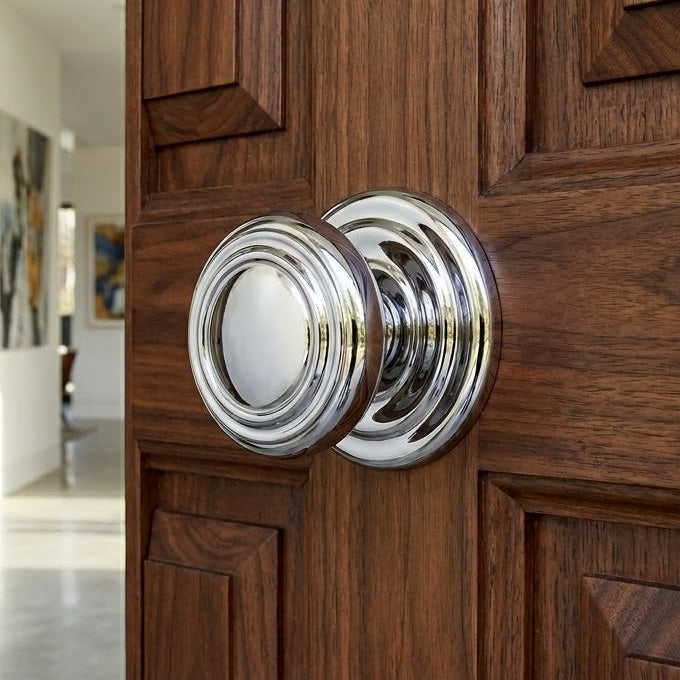 Sloane Polished Chrome Centre Door Knob 102mm