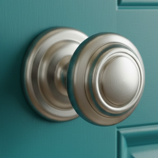 Sloane Satin Chrome Centre Door Knob 102mm