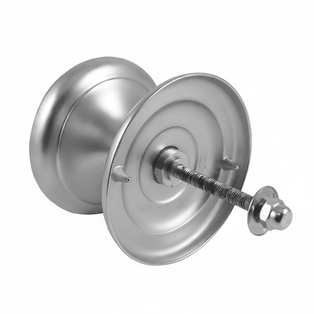 Sloane Satin Chrome Centre Door Knob 102mm