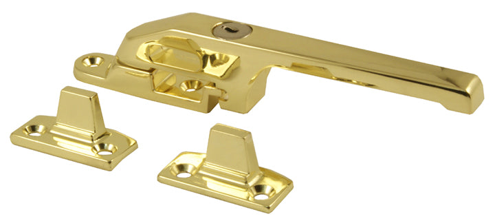 Polished Brass Locking Window Fastener