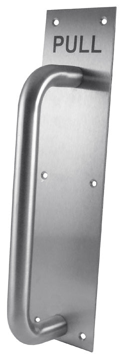 Stainless 225mm Handle on Pull Plate