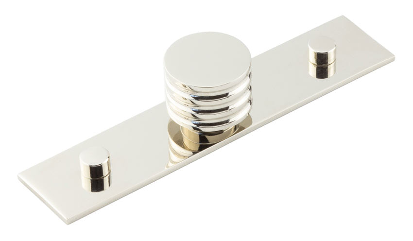 Hoxton Fanshaw Cabinet Knob Plain Back Plate 140x30mm