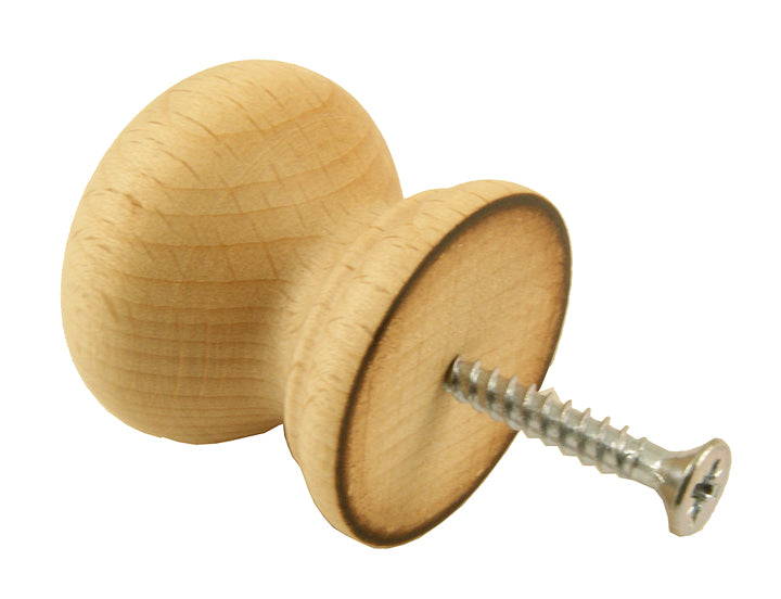 Beech Cupboard Knob